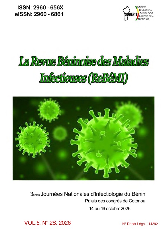 					Afficher Vol. 5 No 2S (2026): La Revue Béninoise des Maladies Infectieuses
				