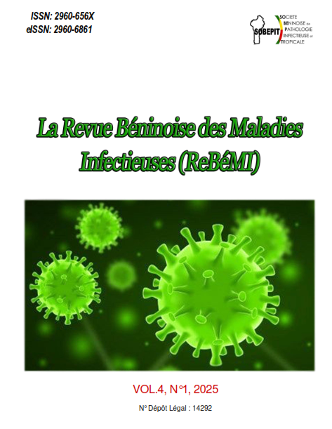 					Afficher Vol. 4 No 1 (2025): La Revue Béninoise des Maladies Infectieuses
				